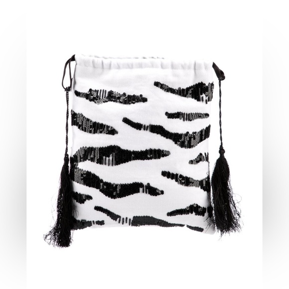 The Attico Handbags - THE ATTICO NWT Beaded Clutch in white